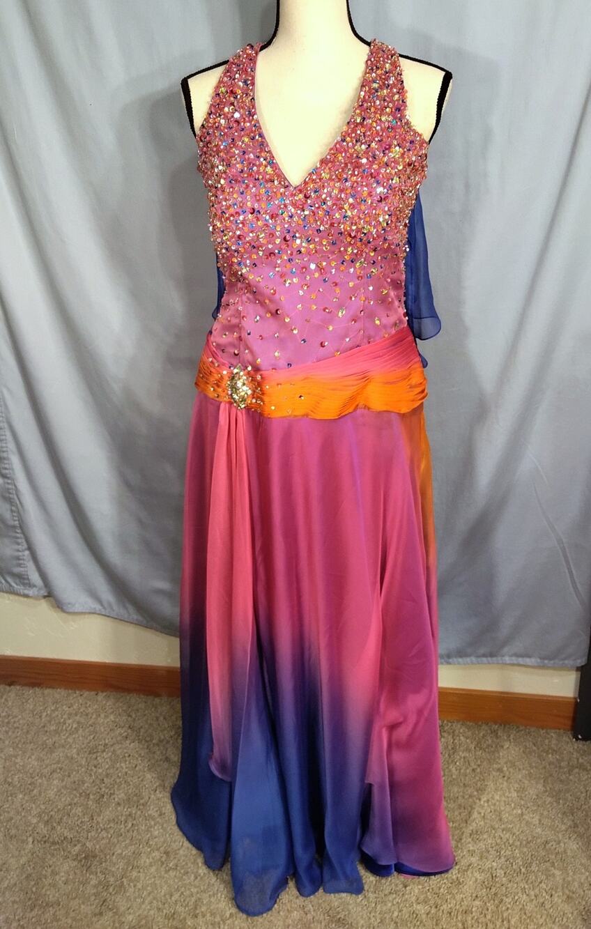 MorgeeZ Ombre Pink and Purple Formal Dress